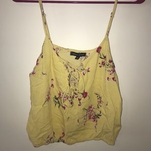 Floral Cropped Tank